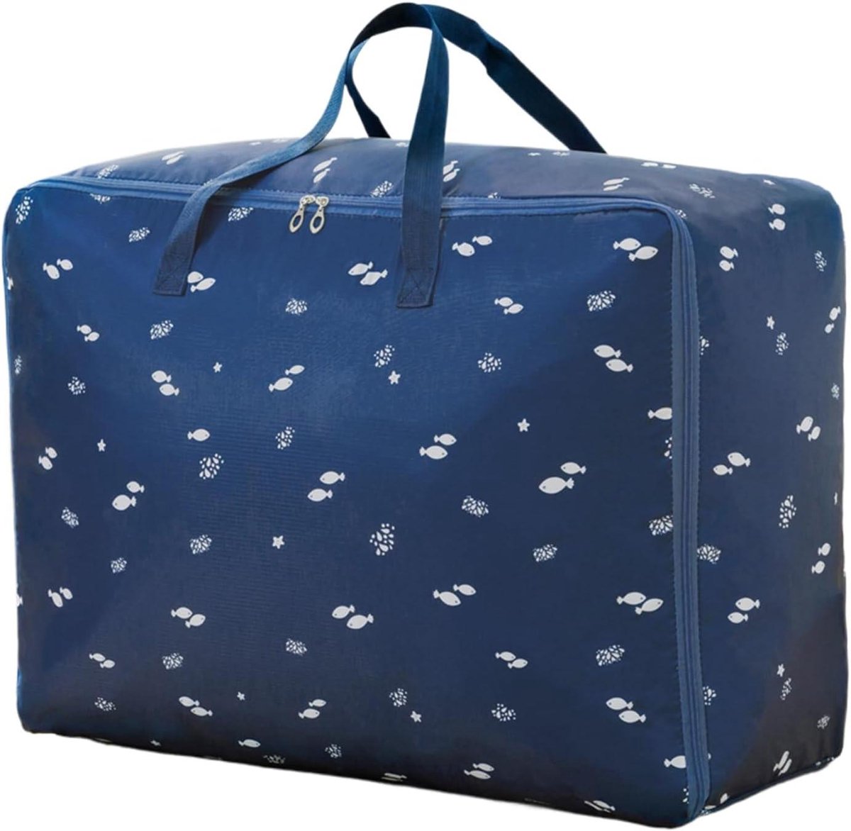 Dekens Opbergzak - Beddengoed Organizer - Ruimte Besparen - Versterkte Constructie - 55x33x20cm - Marineblauw