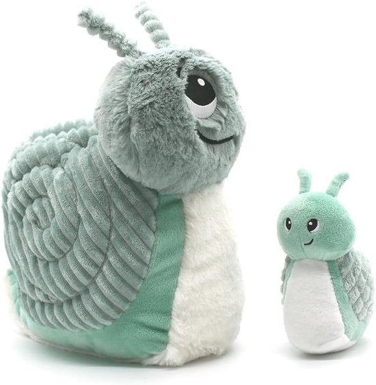 Pluche Slak Duo - Mama Baby Knuffel - Kalmeren Verhalen Creëren - Afneembare Baby — afbeelding 4