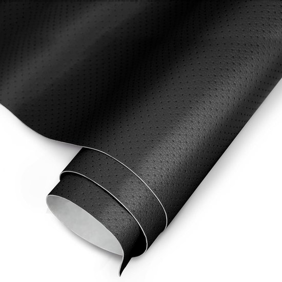 Kunstleer Reparatie Patch - Zelfklevend Flicken - Meubels Herstellen - Ademende Perforatie - 40x150cm - Zwart — afbeelding 5