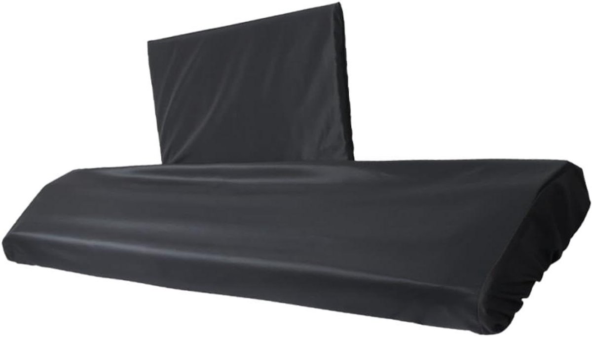 Pianotoetsenbord Stofhoes - Elektronische Pianohoes - Piano Beschermen - Rekbaar Composietdoek - 134x44x19cm - Zwart