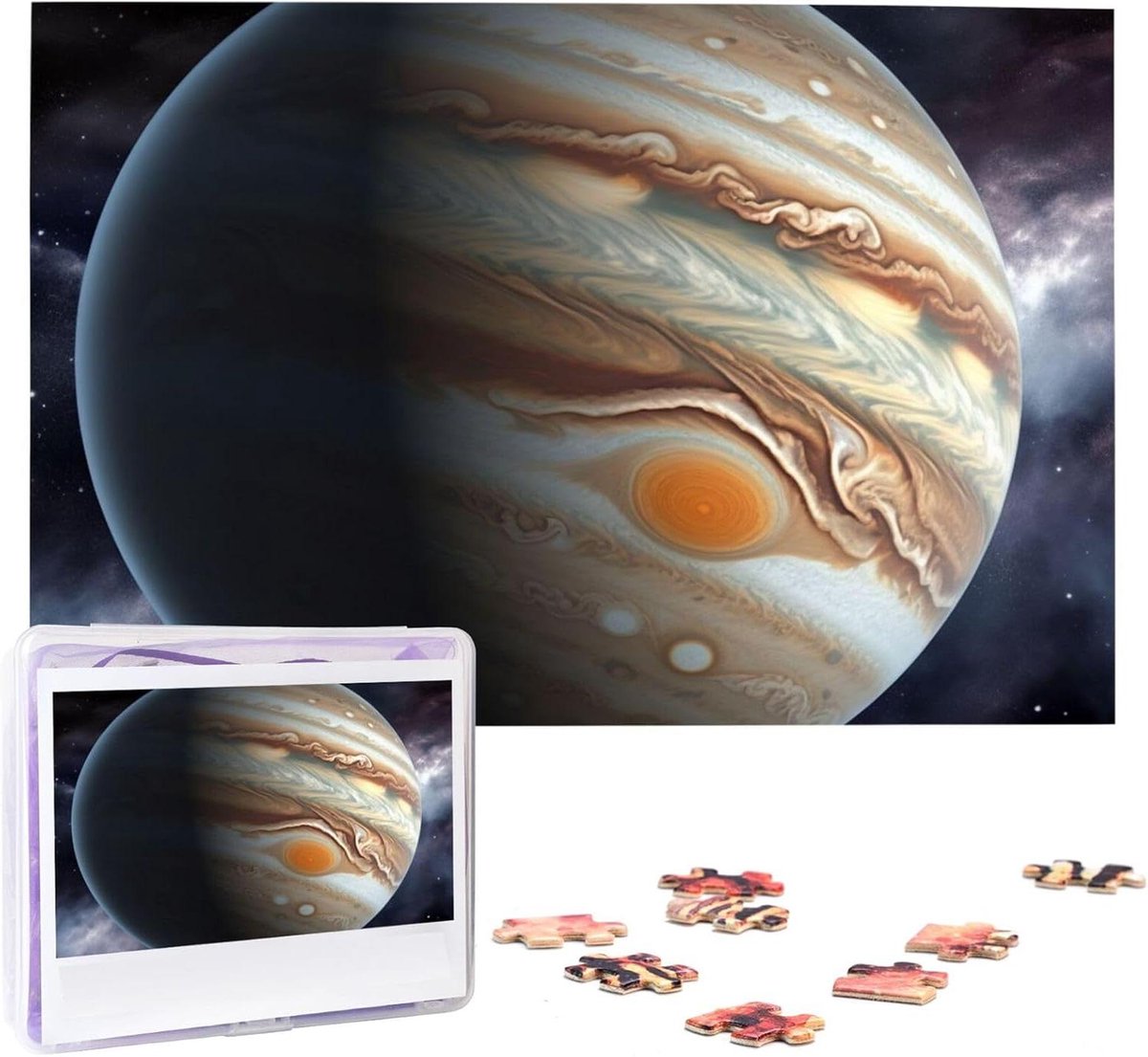 Landschapspuzzel - Fotopuzzel - Ontspanning thuis - Anti-krul ontwerp - 1000 stukjes - Jupiter Landschap