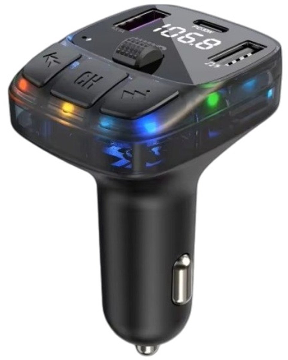 Han-Bar® Autolader - Bluetooth 5.3 - FM-zender – Handsfree Bellen - Hi-Fi Muziek - PD30W Snelladen