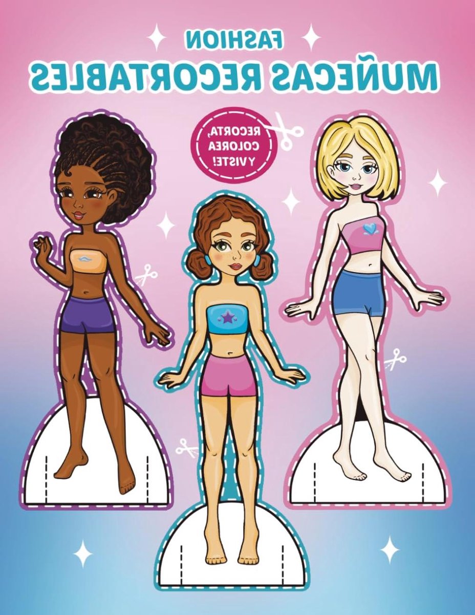 Mode Knutselboek - Creatieve Activiteiten - Poppen Kleden - Inclusief Meubel - 80 Pagina's - Multicolor