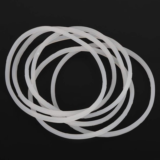 Vervangende Afdichtring Mixers - O-ring Keukenmachine - Mixer Repareren - Flexibele Rubberen Ring - 8.4 cm Diameter - Wit — afbeelding 2