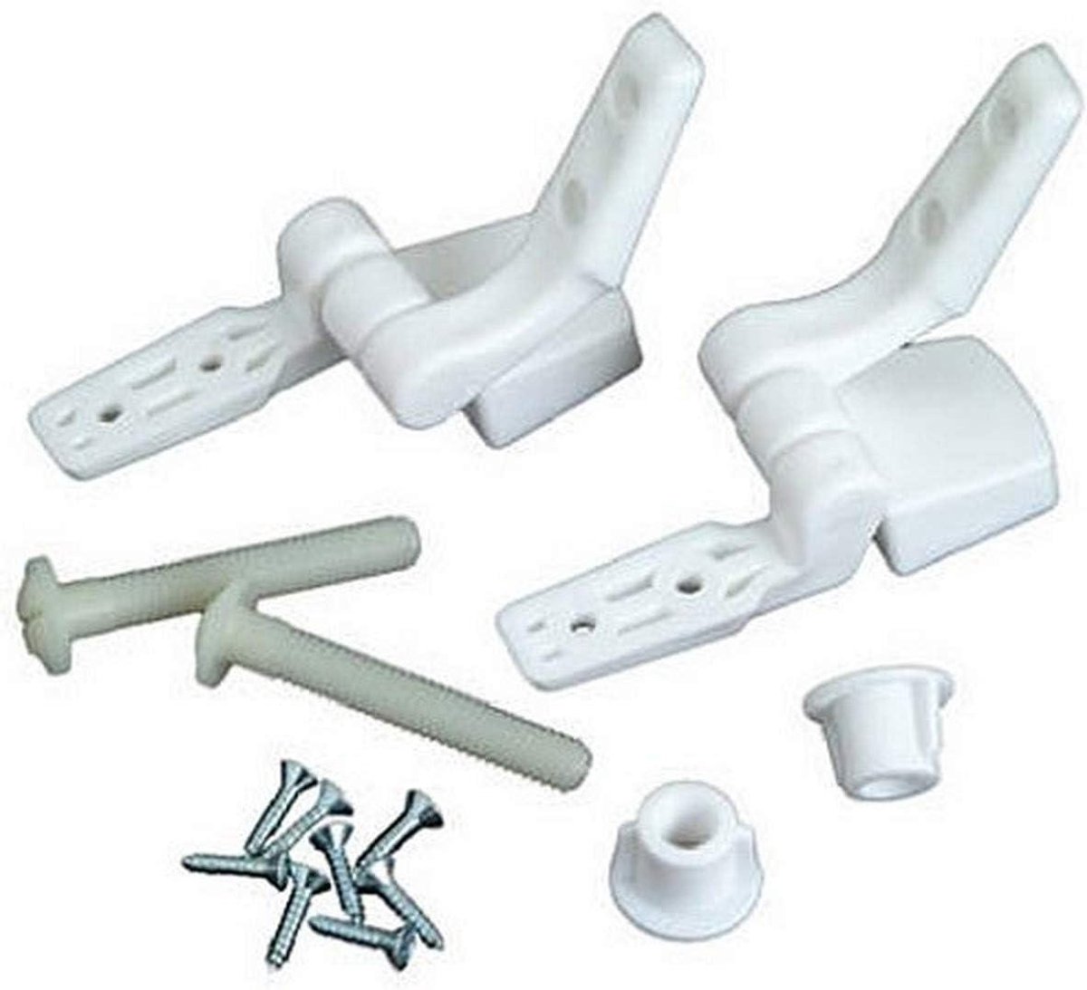 Toiletzitting Scharnier - Vervangende Onderdelen - Toilet Reparatie - Top Mount Stijl - 1 Stuk - Wit