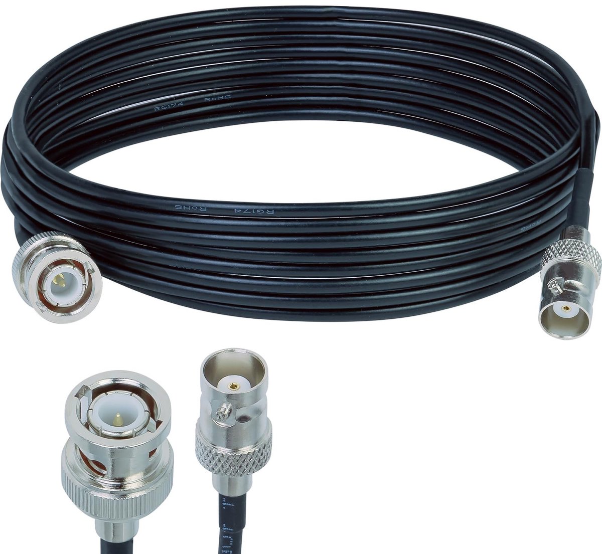 Allecto Plug - Video Signal Extension - 10Ft - Coaxial Kabel - Camera