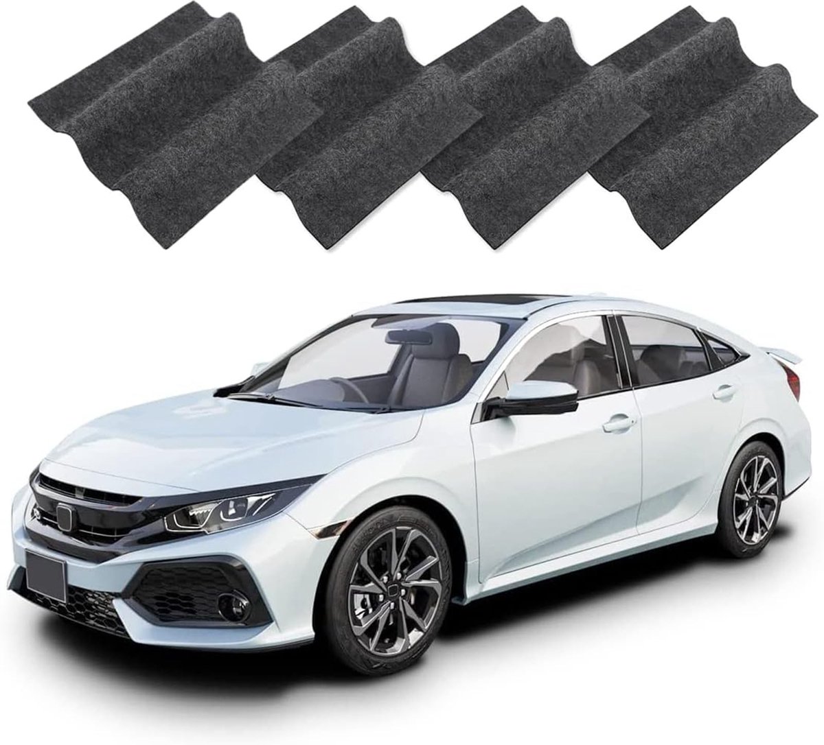 Virtubuy - Nano Sparkle Wipes - Krassenverwijderaar - Herstel originele glans - 4 Stuks - Auto onderhoud - Voor 0507 KY type voertuigen