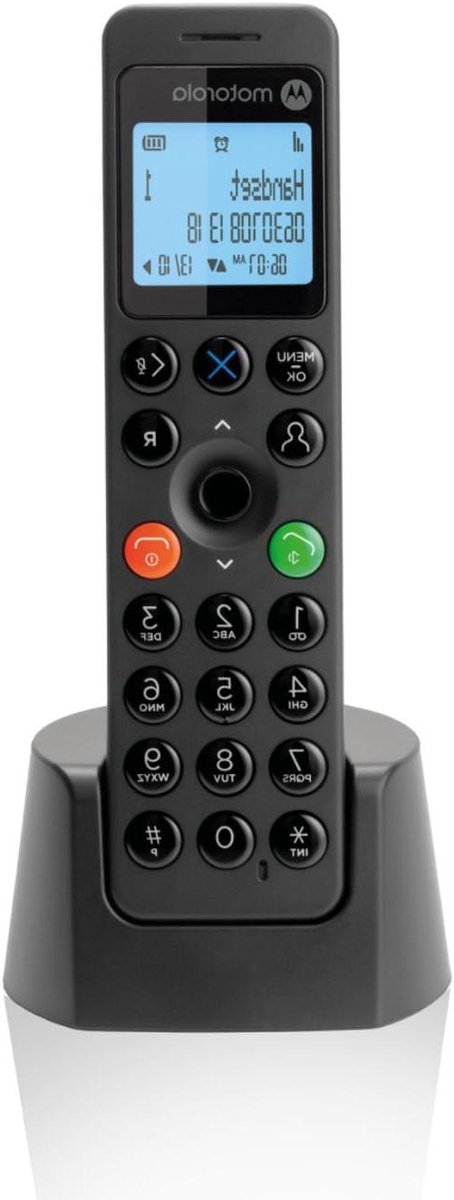 Digitale Draadloze Telefoon - Handsfree Luidsprekertelefoon - Thuis Bellen - Oproepblokkering - 100 Contacten - Zwart