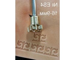 Leer Stempel Gereedschap - Ambacht Stempels - Leer Bewerken - Precisie CNC Gesneden - 10 cm Lengte - Brons