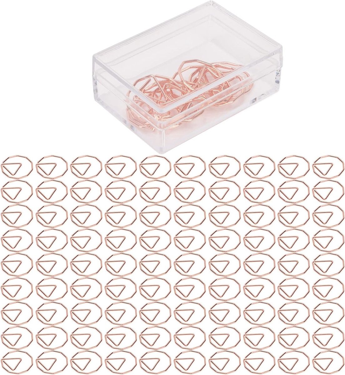 Diervormige Paperclips Set van 100 Stuks - Schattige, Unieke en Lichtgewicht Metalen Paperclips met Opbergdoos voor Kantoor en Creatief Gebruik