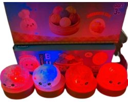 Mex Kawaii Squishy Dumpling Stressbal - Glitters & lichtjes in 1 -