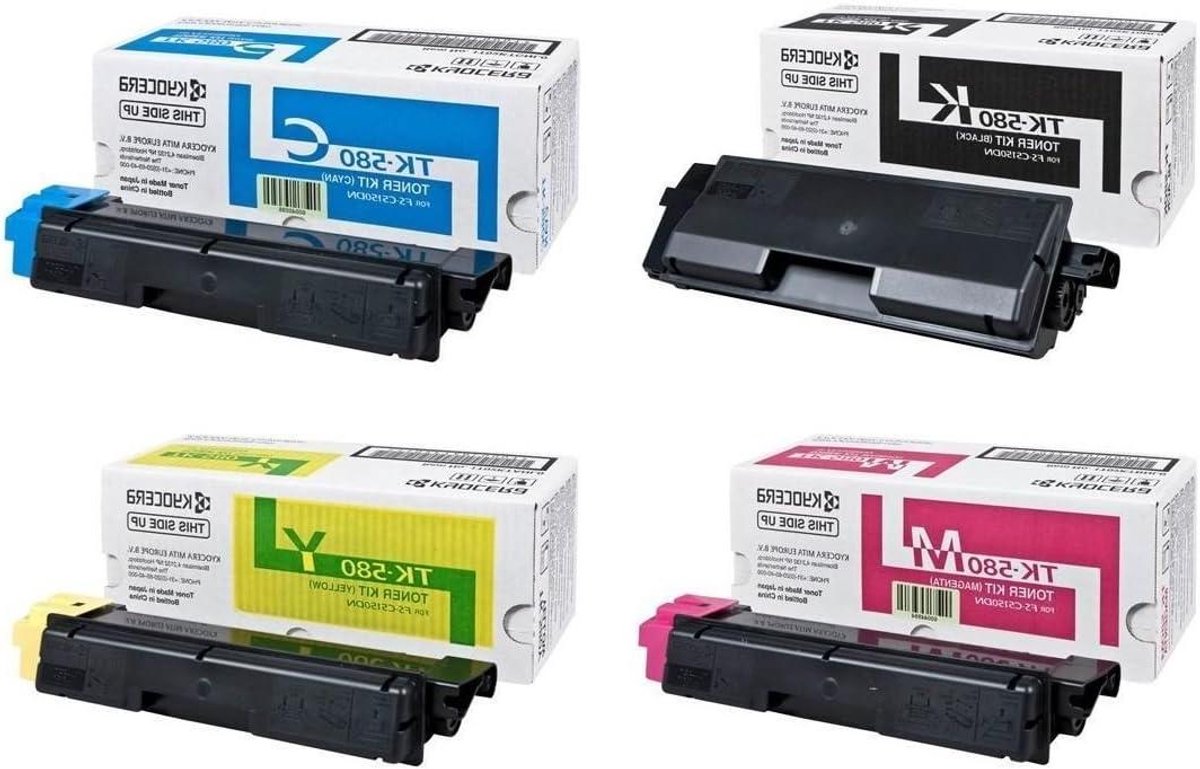 Tonerset - Printerinkt Navulling - Kantoor Printen - Originele Cartridges - 4 Stuks - Multicolor