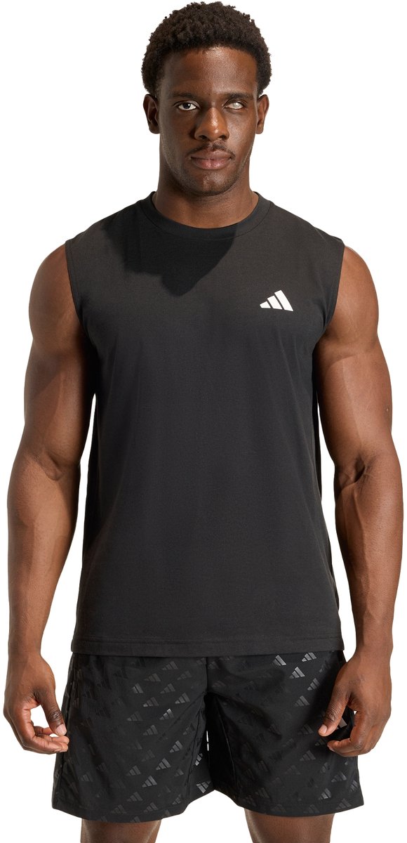 Adidas Performance Workout Essentials Feelready Mouwloos T-Shirt Heren Zwart