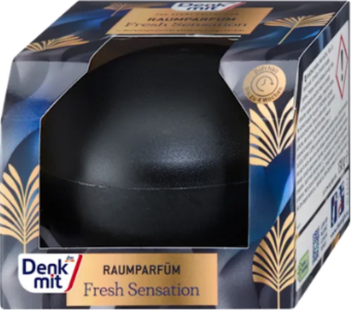 Denkmit Huisparfum Fresh Sensation - 1x 130 g | Frisse geur | Kamerparfum - Geurpot voor Woonkamer, Badkamer & Toilet - Luchtverfrisser