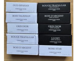 Christian Dior Set of 10 Samples Eau De Parfum 10x1.2ml Bois Talisman, oud ispahan....