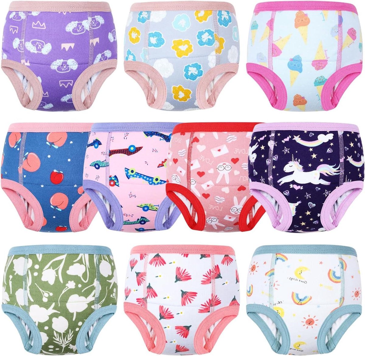 Potty Training Broekjes - Oefenbroekjes Kinderen - Zindelijkheidstraining - 6 Absorberende Lagen - 5 Jaar - Roze