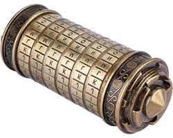 Code Cryptex Lock - Puzzelbox Combinatieslot - Bijzonder Cadeau Geven - Wachtwoord Zelf Wijzigen - 99325 Gram - Metaal
