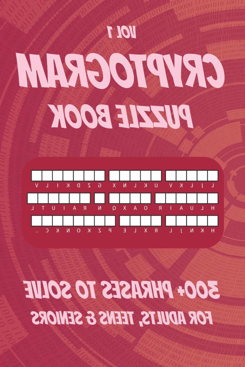 Cryptogram Puzzelboek - Raadselboek Woordspel - Hersenen Trainen - Gemiddelde Moeilijkheidsgraad - 103 Pagina's - Zwart