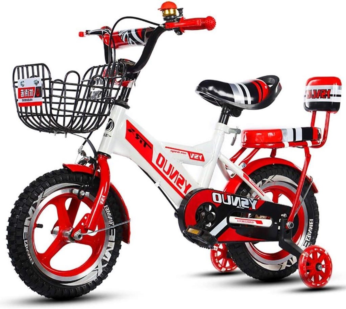Kinderfiets Jongensmeisjesfiets Buiten spelen Stevig koolstofstaal 16 inch A
