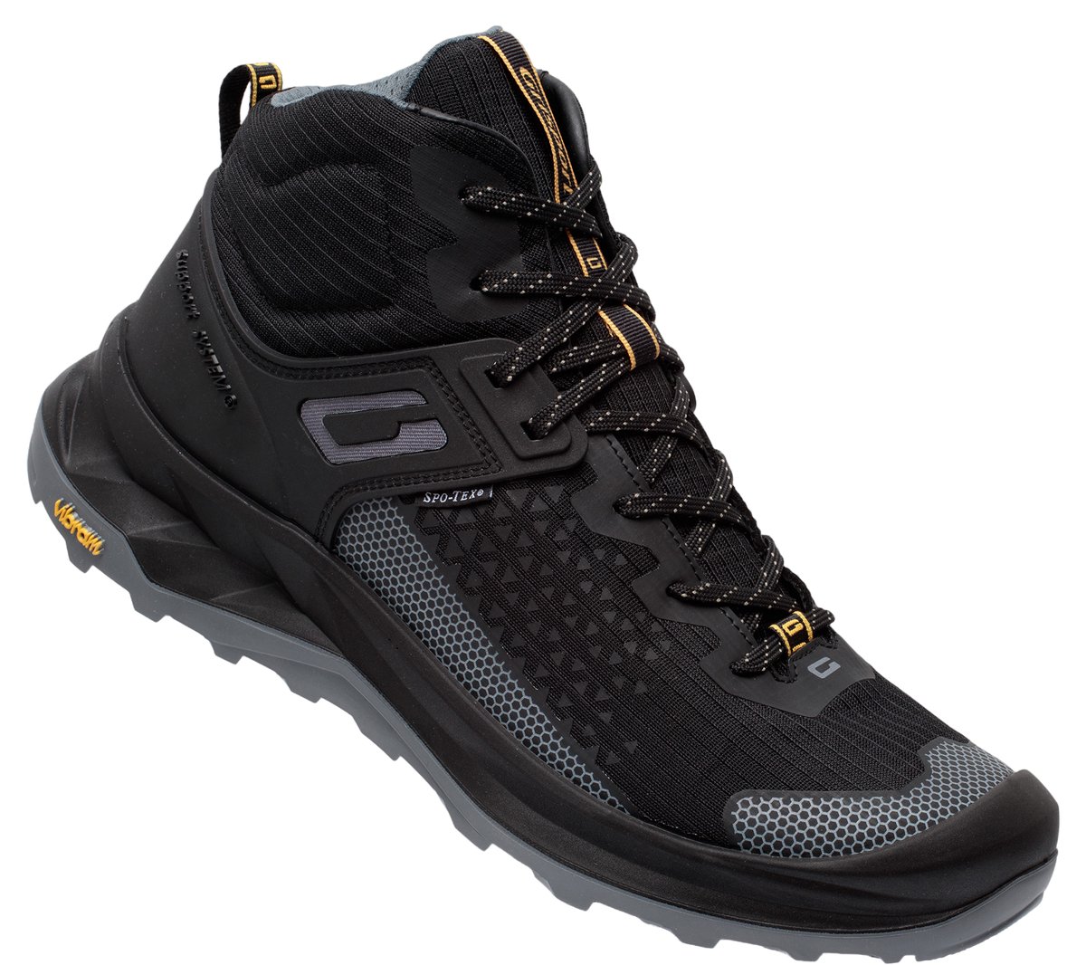 Grisport Explorer Mid Wandelschoen Heren leren lage wandelschoenen Zwart