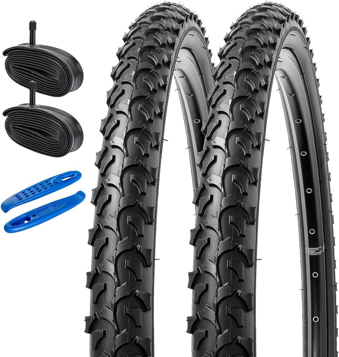 Fietsbanden en binnenbanden - Mountainbike banden - Off road rijden - Ultra-duurzaam rubber - 26x2.125 inch - Zwart