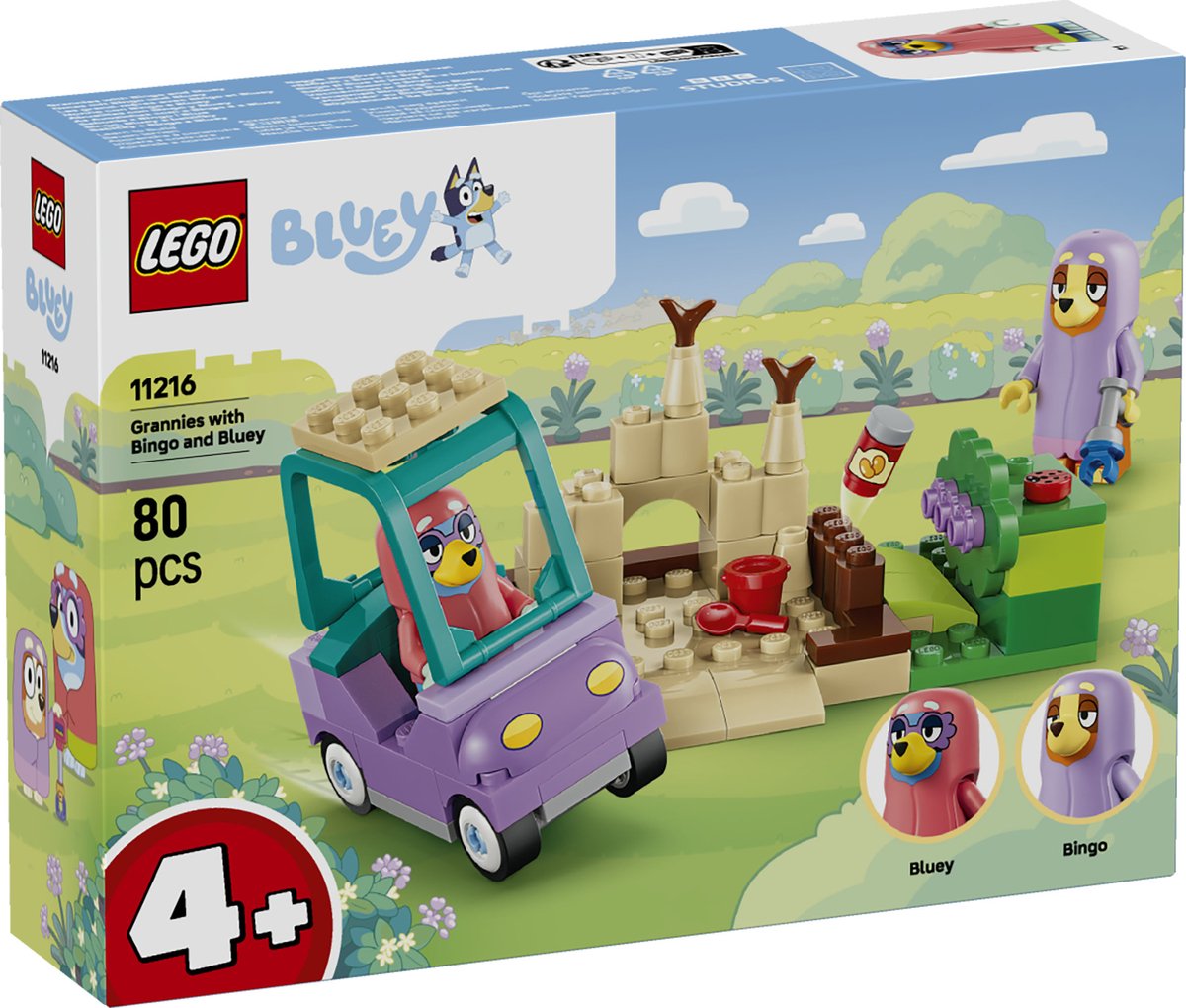 LEGO Bluey Oma's met Bingo en Bluey Bouwpakket met Speelgoed voor Kinderen 11216 – foto 5