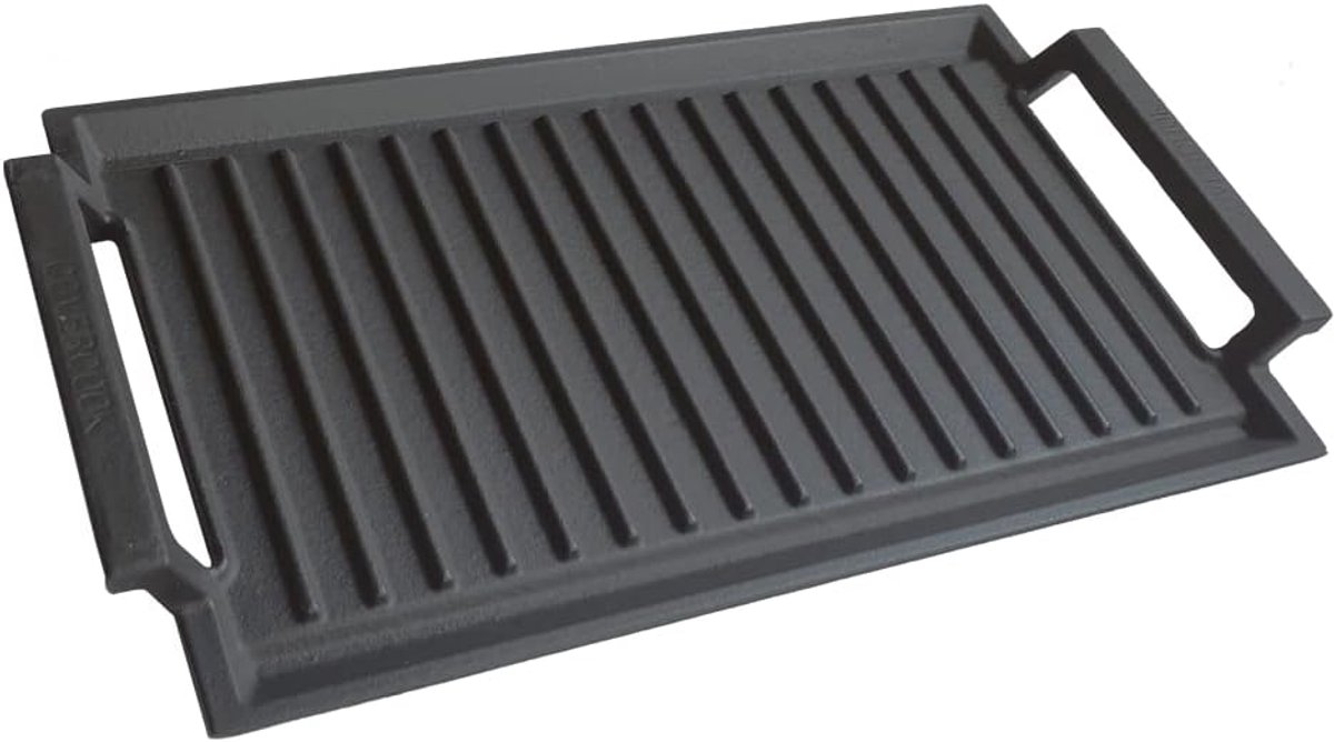 Grillplaat Inductie - Bakplaat - Gietijzer - dubbelzijdig