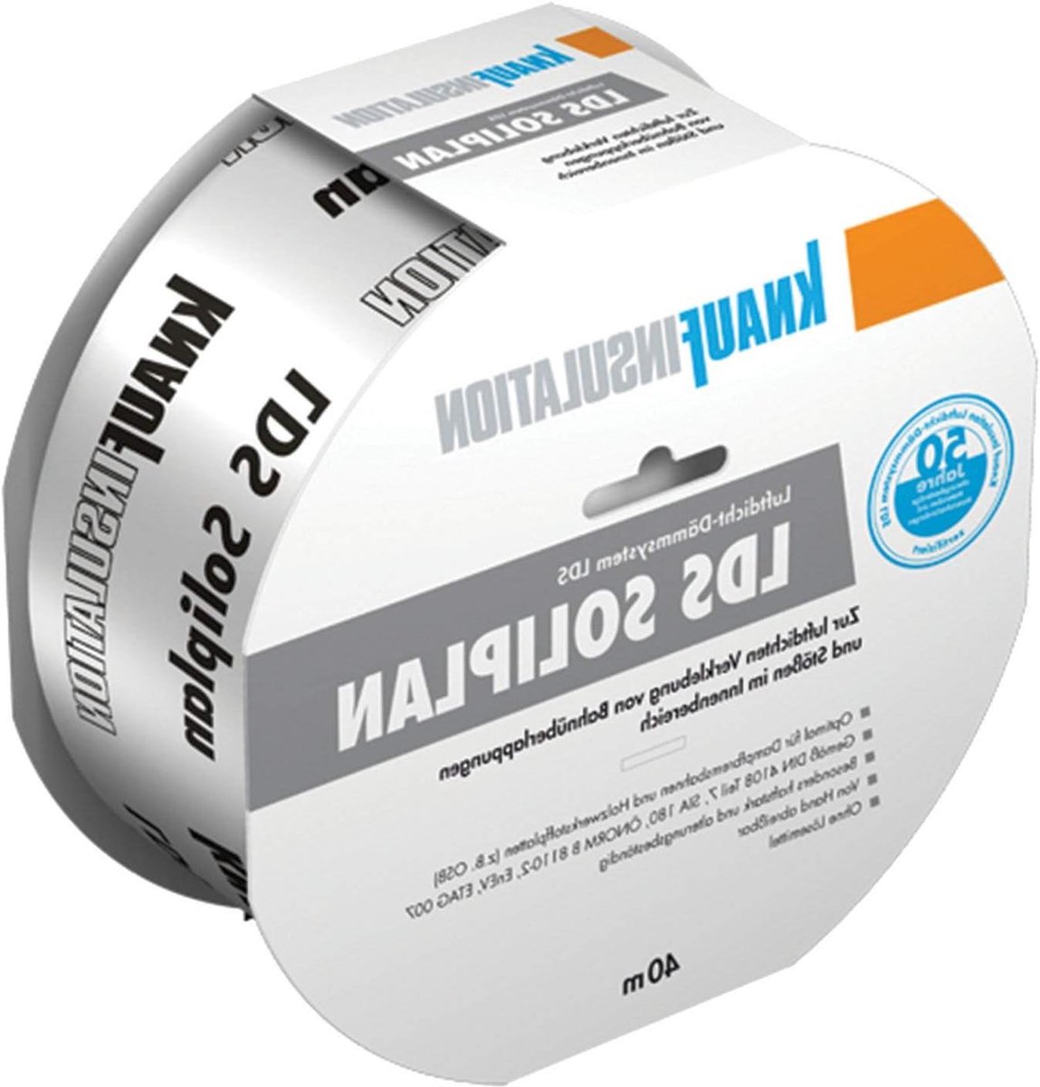 Isolatietape - Lijmtape - Afwerking Binnen - Waterdichte Afwerking - 60mm x 40m - Wit