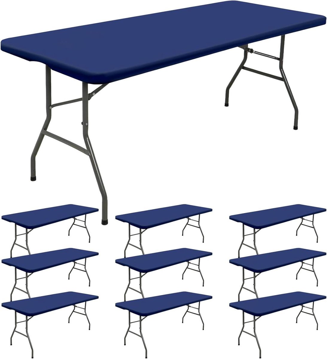 Tafelkleden - Beschermhoezen - Feestelijke Decoratie - Waterbestendig - 10 Stuks - Donkerblauw