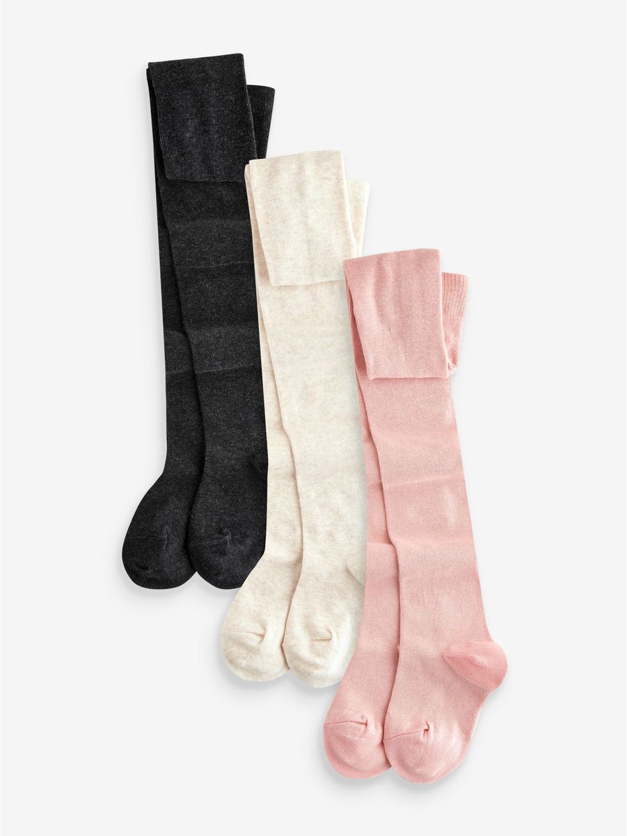 Next - Meisjes - Set van 3 katoenrijke maillots - Roze