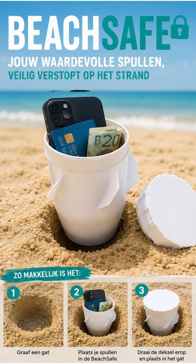 Beachsafe - strand - opbergbox-