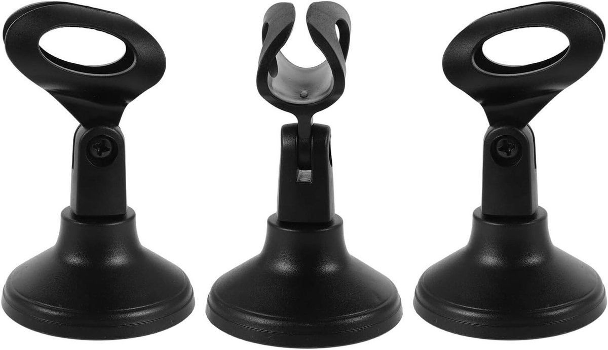 Microfoonhouder Sets - Bureau Microfoonstandaard - Podcasting Streaming - Verstelbare Clip - 117 cm - Zwart