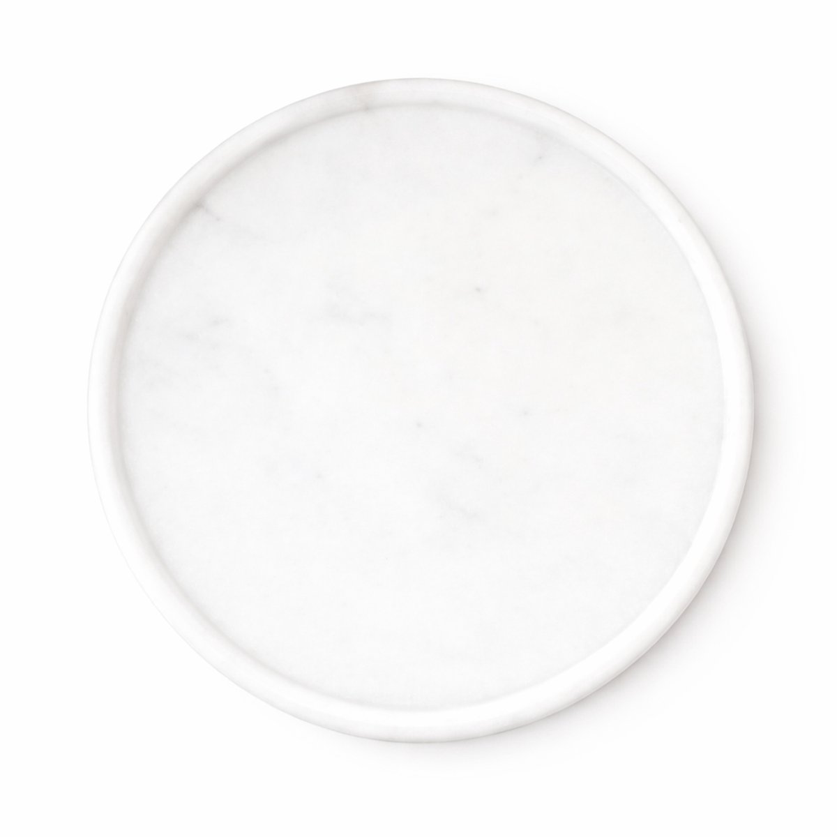 Marmoree - Marmeren Tray - Dienblad - Rond - Natuursteen - Wit - 30cm