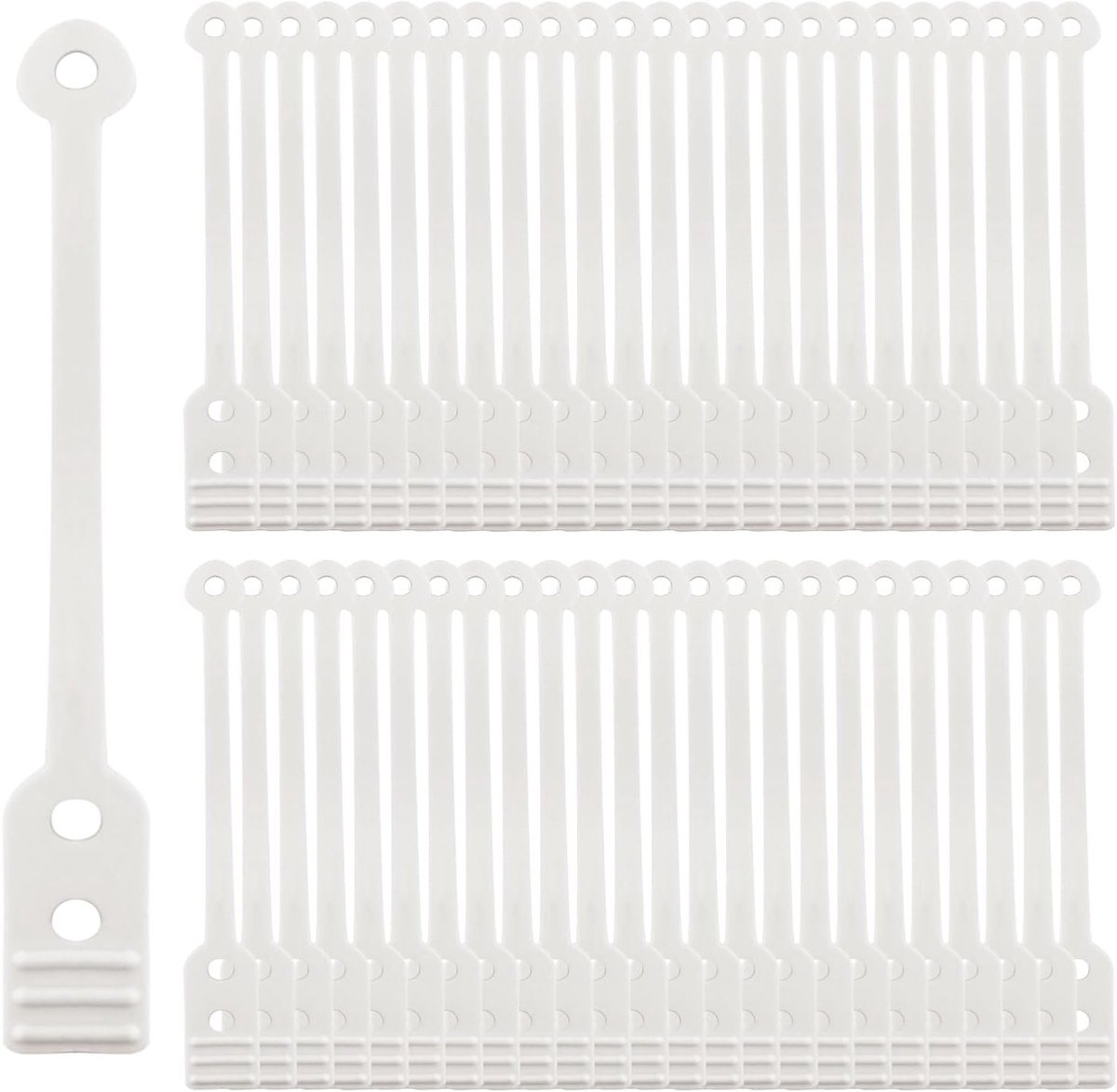 Haar Krultang en Rubber Bands Set - 50 Stuks voor Mooie Krullen