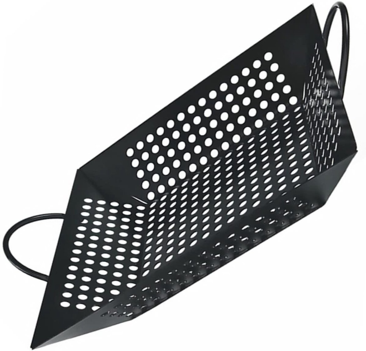Grillpan Vierkant - Barbecueplaat Braadpan - Buiten Koken - Met Oliefilter - 38 x 31 cm - Zwart