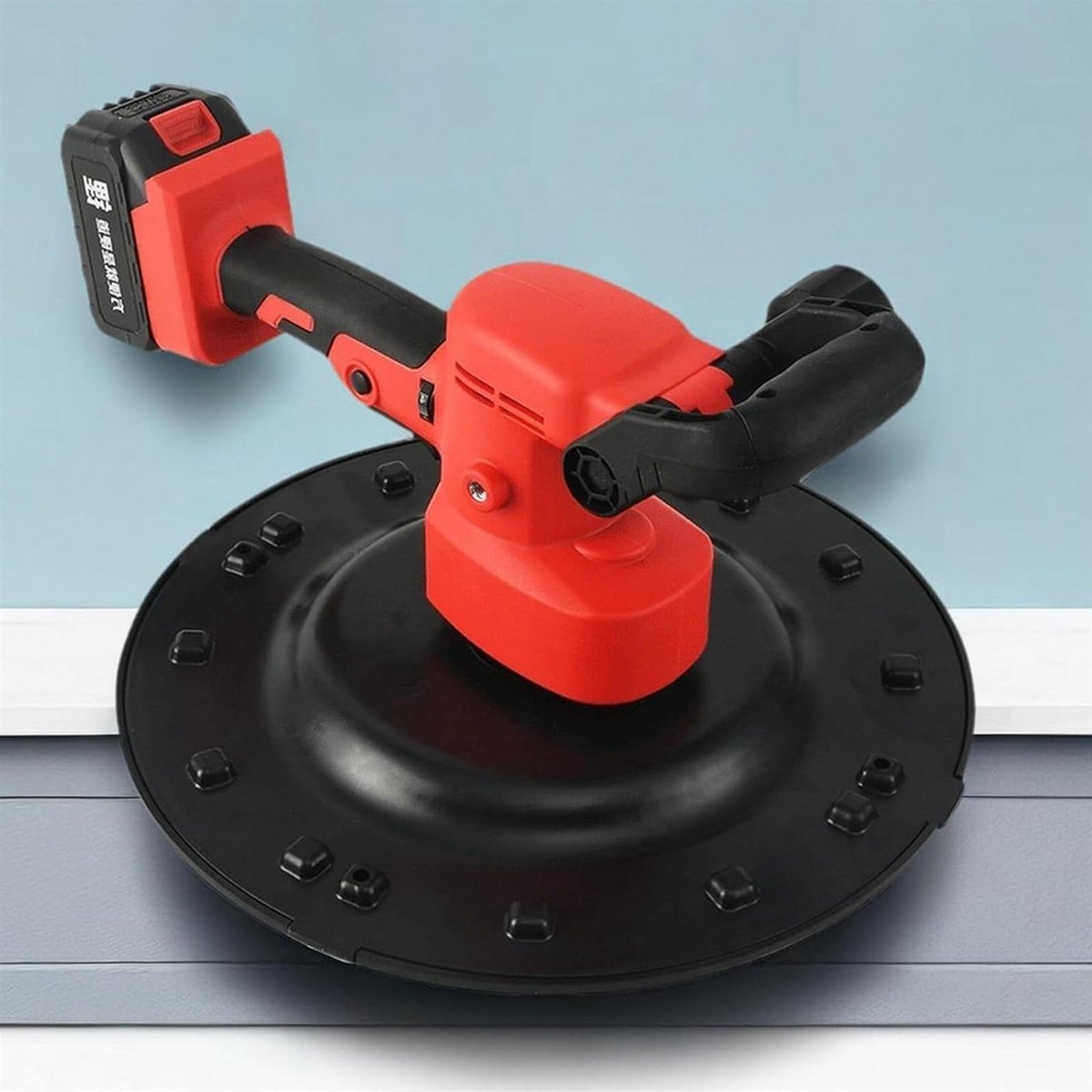 Elektrische Troffel - Beton Polijstmachine - Muren Egaliseren - Draadloos Lithium Ontwerp - 38 cm Diameter - Grijs