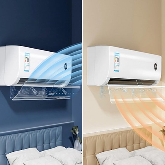 Airco Windgeleider - Windscherm Airco - Comfort Verbeteren - Uitschuifbaar Wandmodel - 5.7 x 21.2 x 5.7 cm - Wit — afbeelding 2