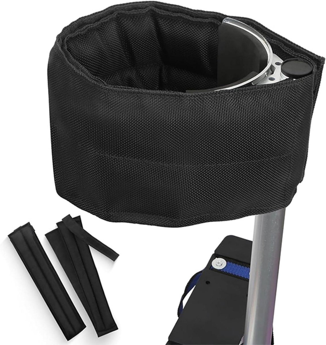 Stelten Bandjes - Vervangende Riemen - Hoge Taken - Schuimlaag Comfort - 4x41 Inch - Zwart
