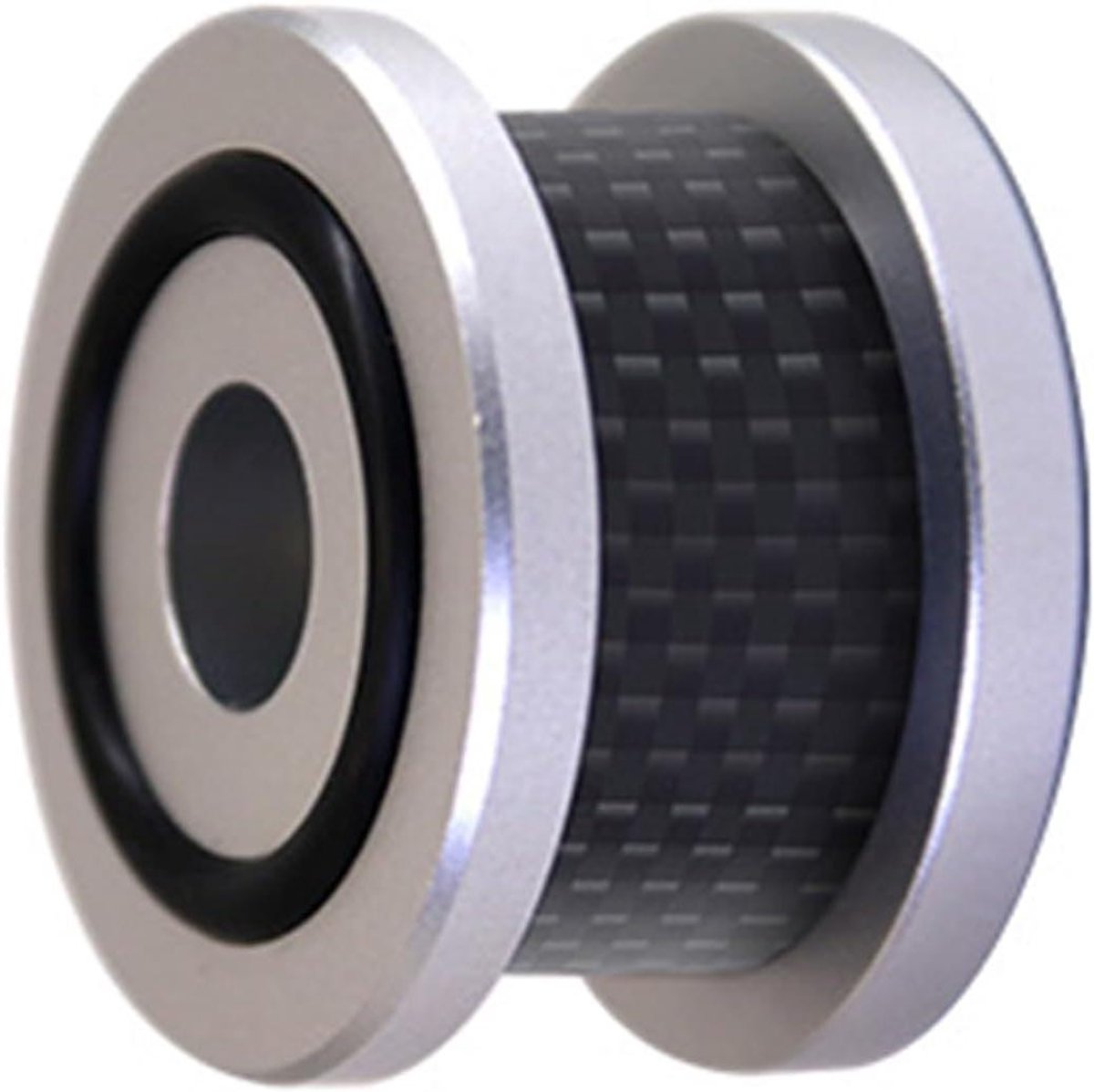 Luidspreker Isolatie Voeten - Demper Pad - Geluid Optimaliseren - Trillingsabsorberend Ontwerp - 40 x 25 mm - Zwart/Zilver