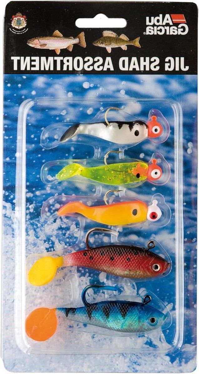 Jig Shad Assortiment - Zacht kunstaas Vis jigs - Vissen op baars - Vooraf opgetuigd - Gevarieerde maten - Assortiment