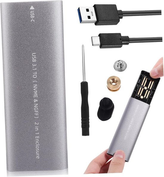 Externe Harde Schijf - Solid State Drive - Snelle Data Transfer - Aluminium Behuizing - 3 Stuks - Diverse Kleuren — afbeelding 5