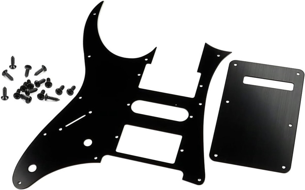 Guitar Pickguard voor Elektrische Gitaar - Humbucker Vervangingsplaat Geschikt voor Ibanez RG250 - Zwart, Accessoires voor Muzikanten en Gitaarliefhebbers