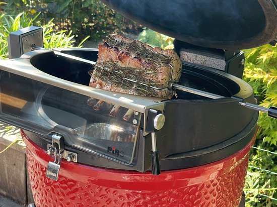 PiRO bbq JB Edition - Pizzaoven voor kamado barbecue - Draaispit batterijmotor bbq van Merkloos — afbeelding 5