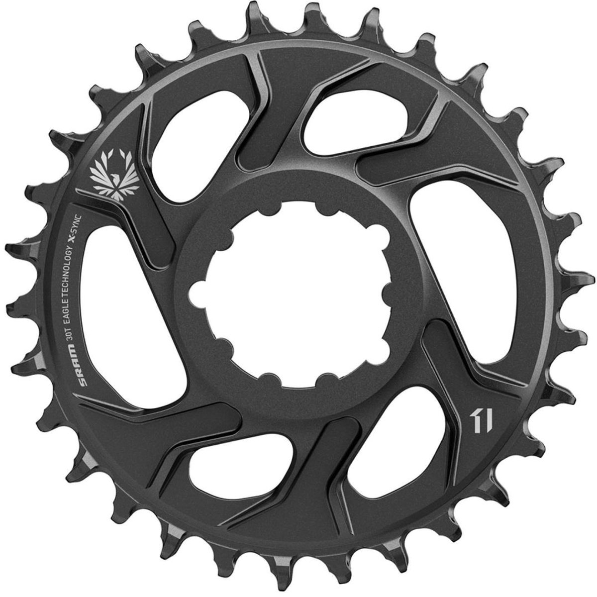 Sram X-sync 2 Eagle Cold Forged Direct Mount 3 Mm Offset Boost Kettingblad Zwart 32t