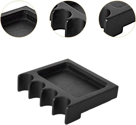 Biljartkeuhouder - Keu Stand - Biljart Spelen - Stevig Houten Ontwerp - 136 cm - Houtkleur — afbeelding 2