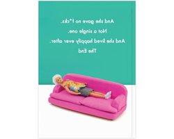 Brainbox Candy Bold & Bright - Hilarisch grappig A5 notitieboek - 'Gave No F*cks' - Perfect Bound - Feint Lined - Brutale cadeaus voor haar - Vrouwen Vrienden Vrouw Vriendin - Verkocht