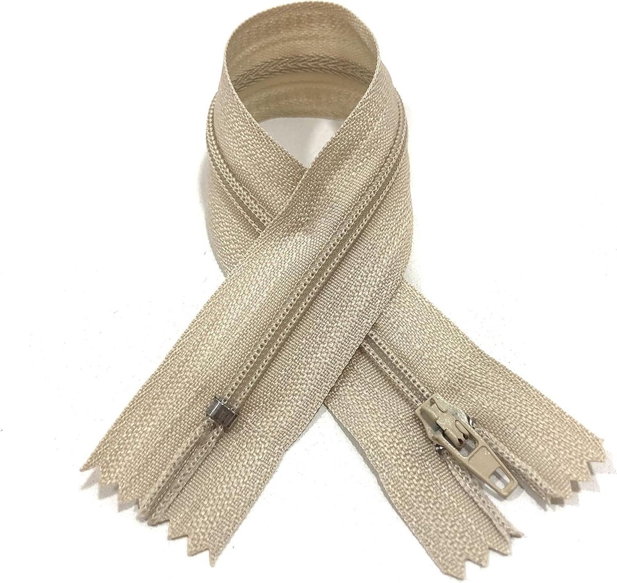 Nylon Ritssluitingen - Naairitsen - Kleding Maken - Nr 3 Kwaliteit - 10 Stuks 12cm - Bruin