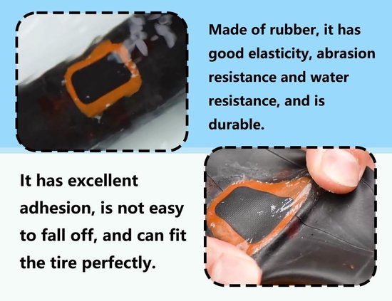 Fietsband reparatieset - Patch kit - Band repareren - Grote capaciteit - 48 stuks - Zwart van Merkloos — afbeelding 2