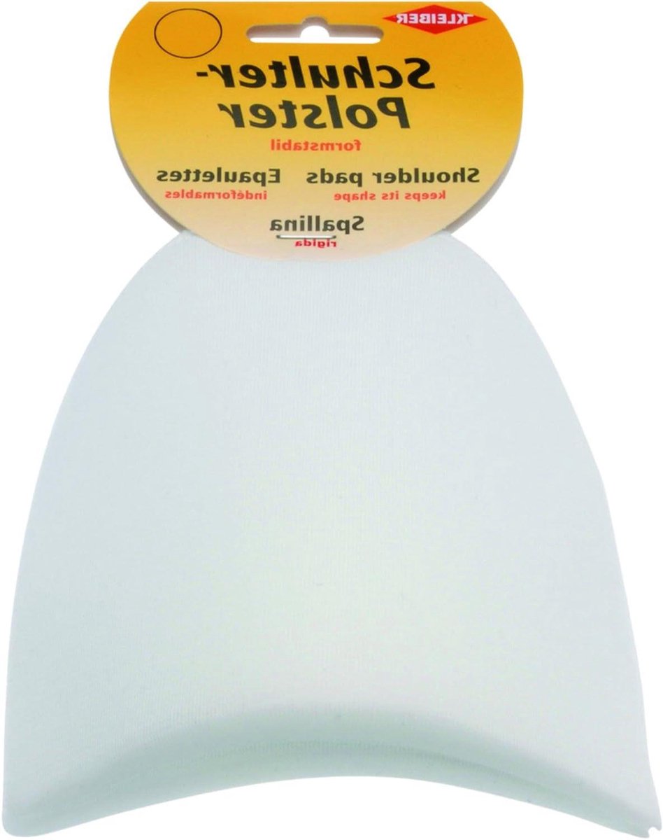 Kleiber 13 x 13.5 x 6 cm shoulder pad/dimensionally stable, white