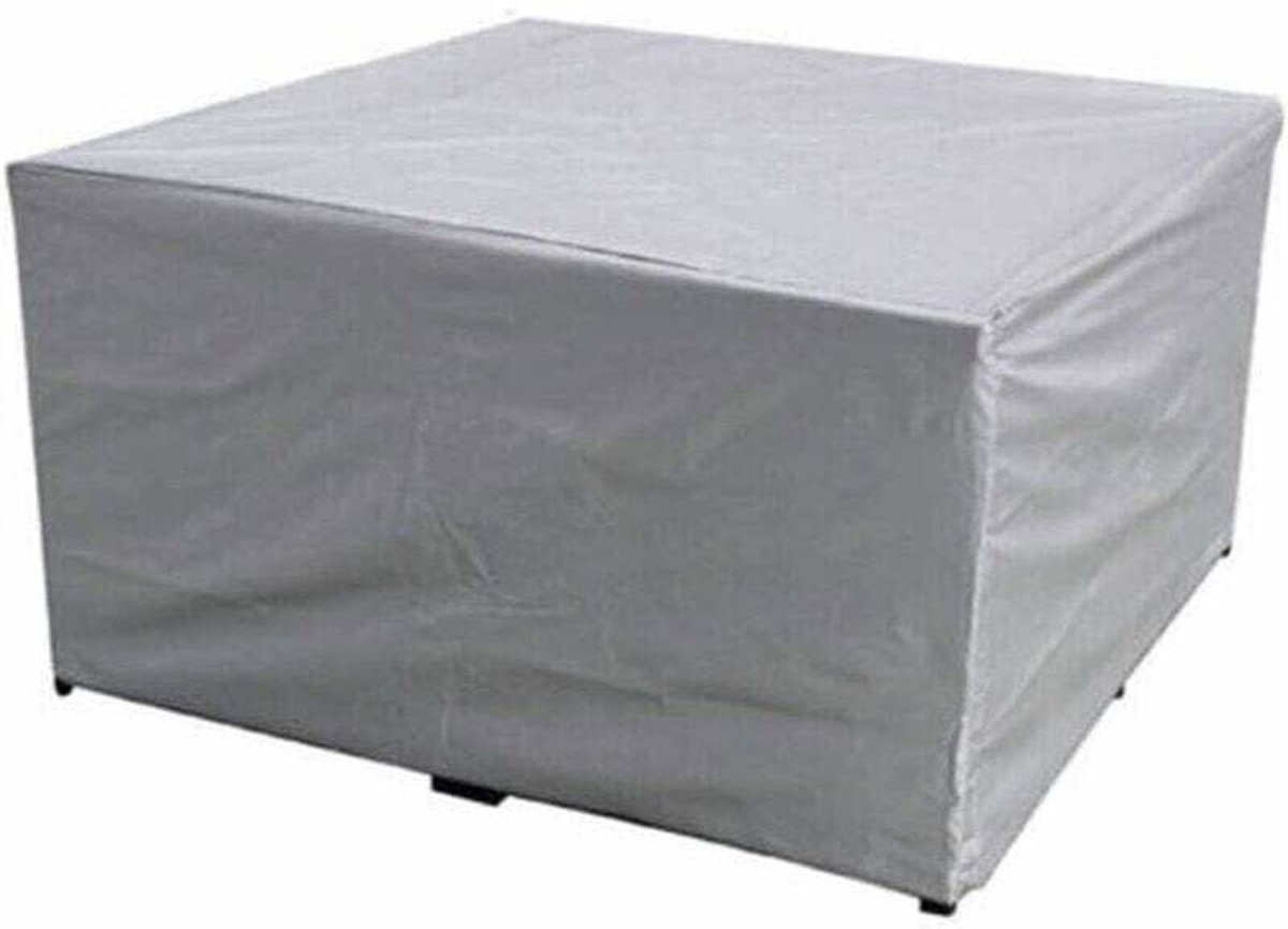 Tuinmeubelhoes van 150x150x75 cm, gemaakt van waterdicht polyesterweefsel, geschikt voor tuintafels en -stoelen, UV-bestendig, geschikt voor rechthoekige tuintafels en -stoelen.